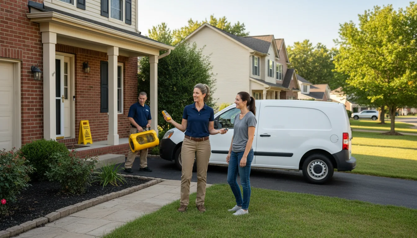 Residential water damage restoration in Mills, NM
